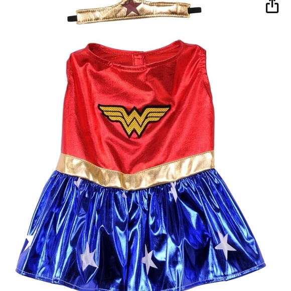 Pets Wonder Woman Halloween costume size Medium - Picture 3 of 5